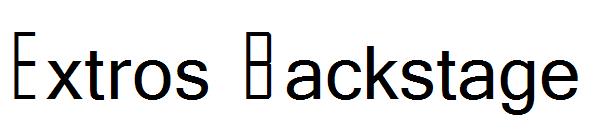 Extros Backstage字体