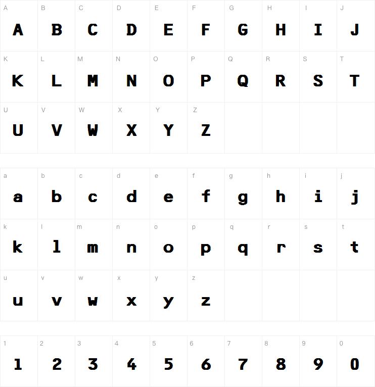 F25 Bank Printer字体