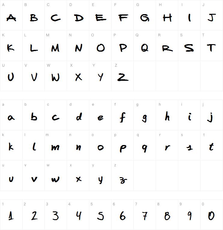 Fafers Handwriting字体