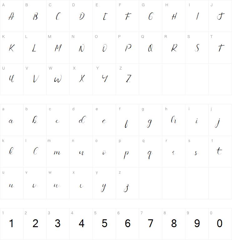 Famous Idol Demo Display字体