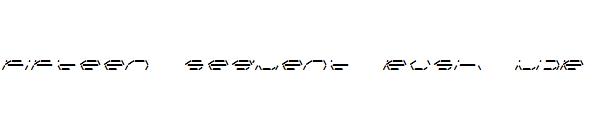 Fifteen Segment Rush LDR字体