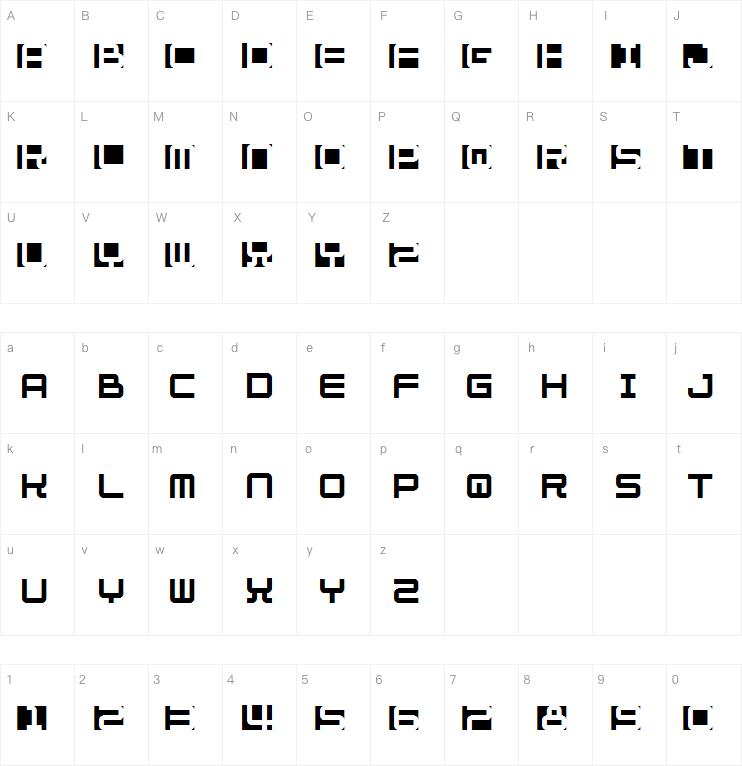 Fill In The Gaps字体