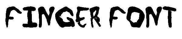 Finger font