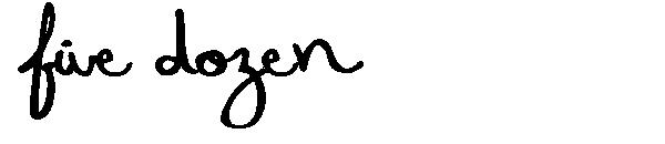 Five Dozen字体