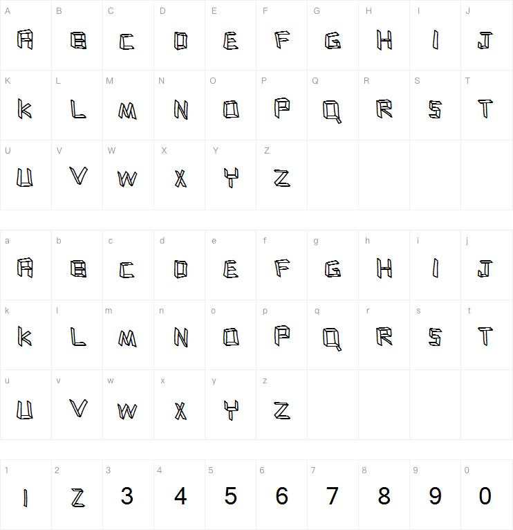 Flatboard字体