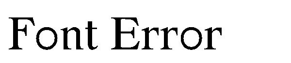 Font Error字体