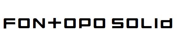 Fontopo Solid字体