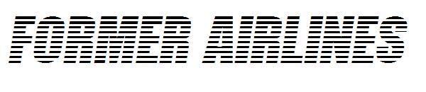 Former Airlines字体