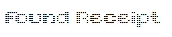Found Receipt字体