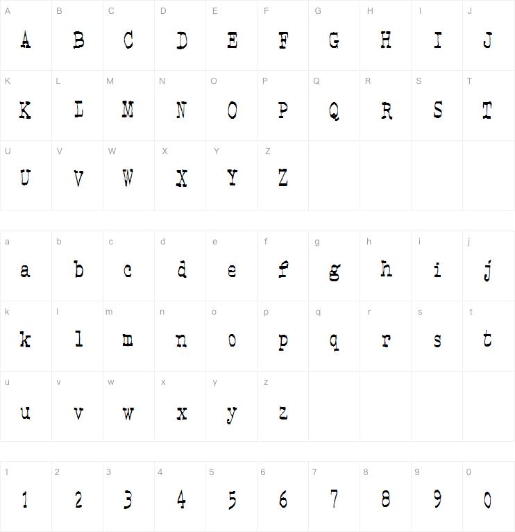 Fourfivesixseveneight字体