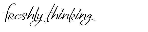 Freshly Thinking字体