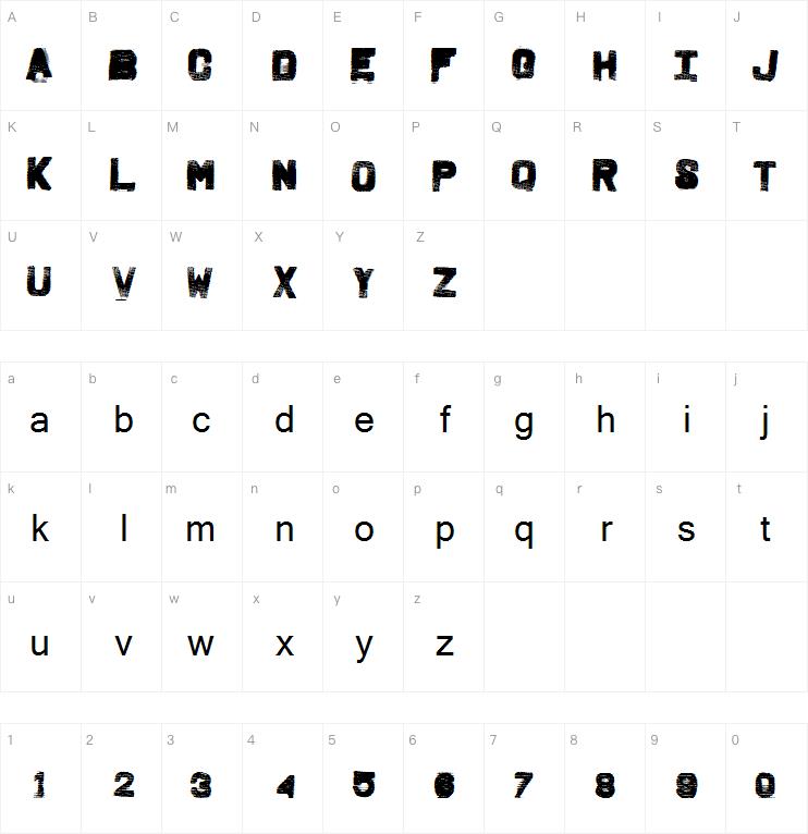 Fridge Letters字体