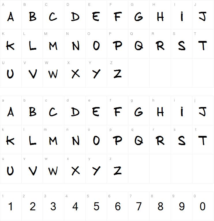 From brush to caps字体