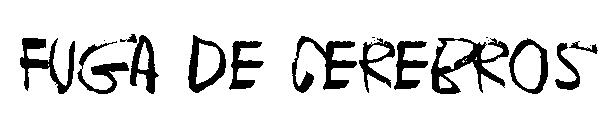 Fuga de cerebros字体
