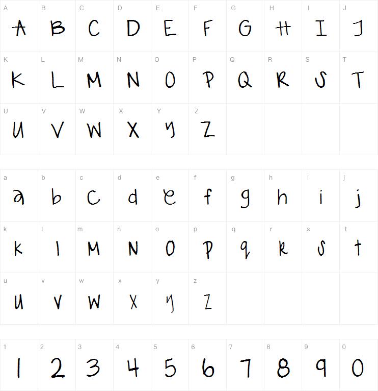 Gabiies Handwritting字体