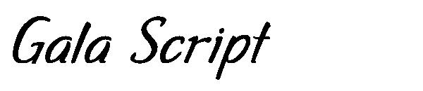 Gala Script字体