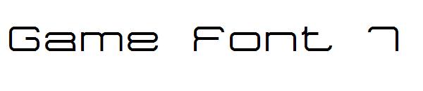 Game Font 7