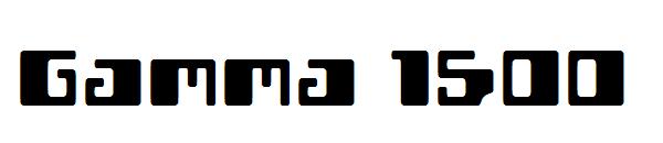 Gamma 1500字体