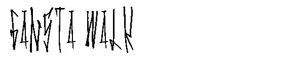 Gansta Walk字体