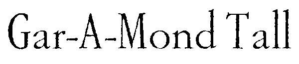 Gar-A-Mond Tall字体