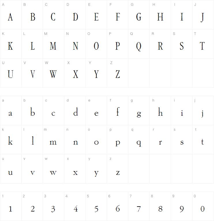 Gar-A-Mond Tall字体