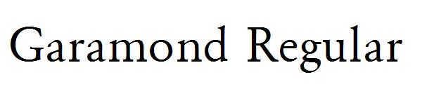 Garamond Regular字体