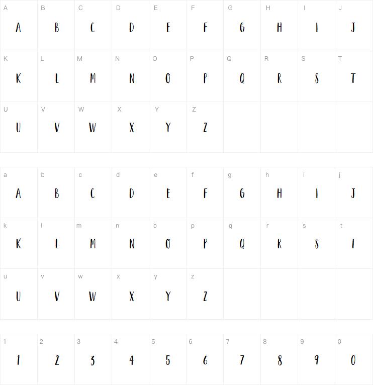 Garden Grown US C Caps字体
