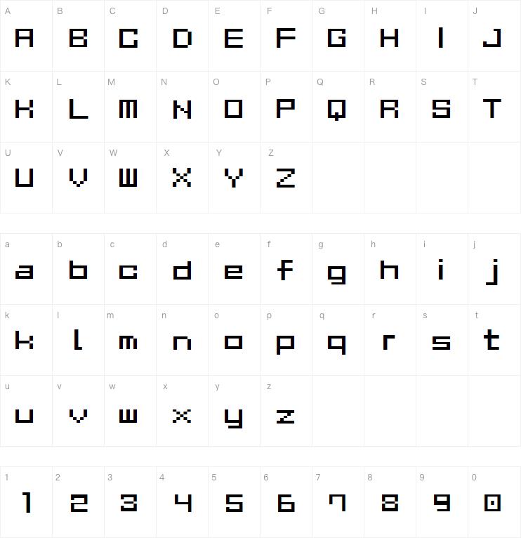 Gau Font Cube字体