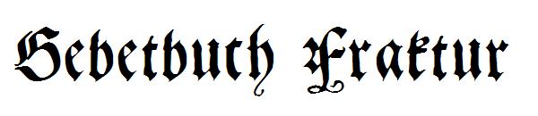 Gebetbuch Fraktur