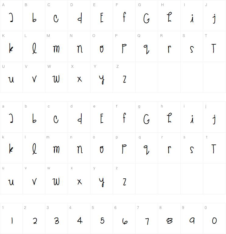 Give Me Back The Nights字体