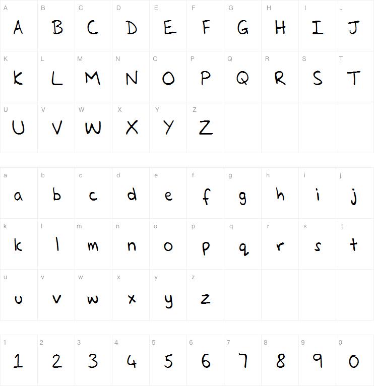 Glenns Hand字体