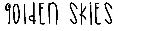 Golden Skies字体