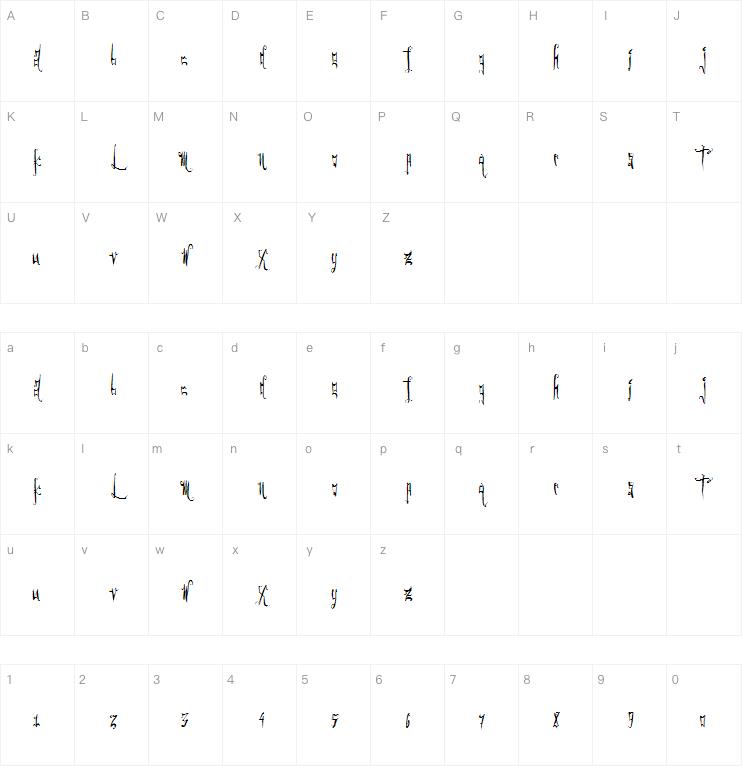 Gothic Friends字体