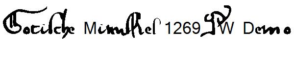 Gotische Minuskel 1269 PW Demo字体