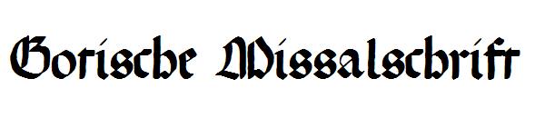 Gotische Missalschrift字体