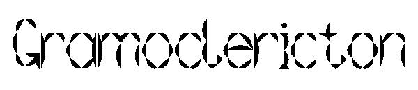 Gramoclericton字体