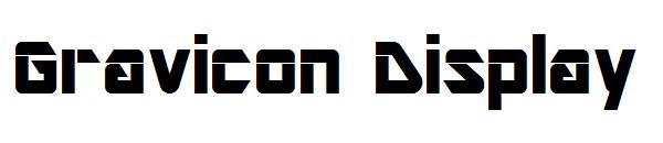 Gravicon Display字体