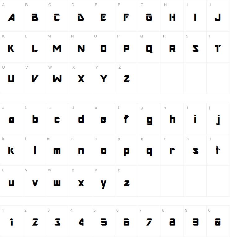 Gravicon Display字体
