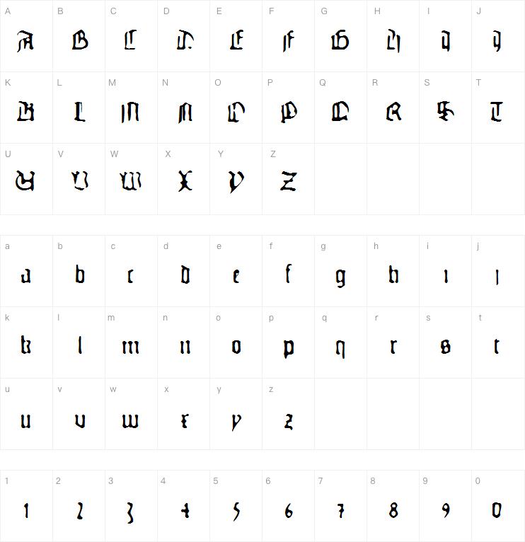 Gutenbergs Ghostype字体