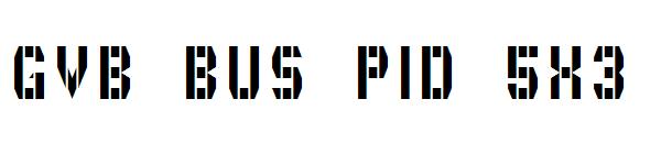 GVB Bus PID 5x3