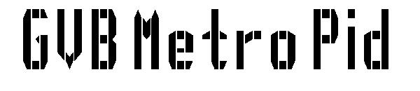 GVB Metro Pid字体