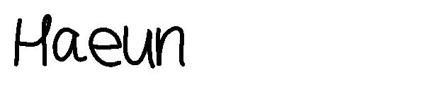 Haeun字体