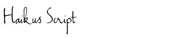 Haikus Script
