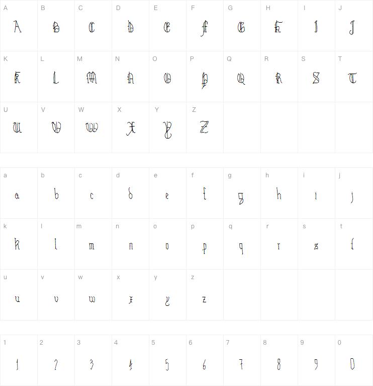 Hairline Quadrata字体