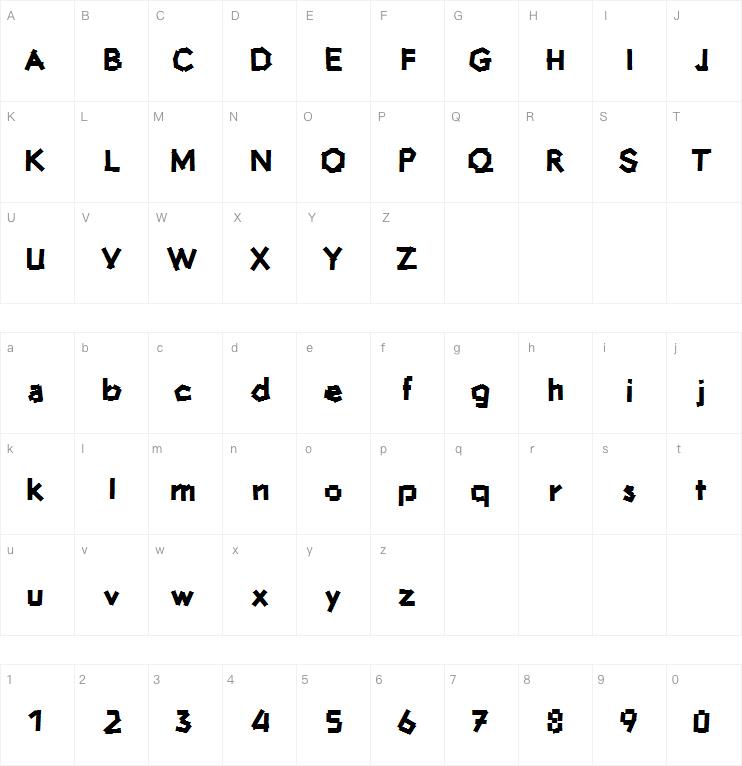 Hammer and Nails字体