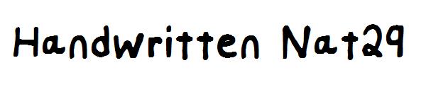 Handwritten Nat29