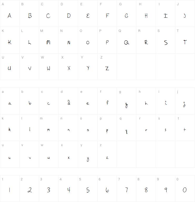 Hanging By a Thread字体