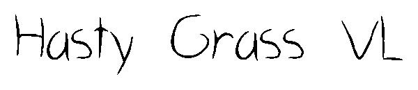 Hasty Grass VL字体