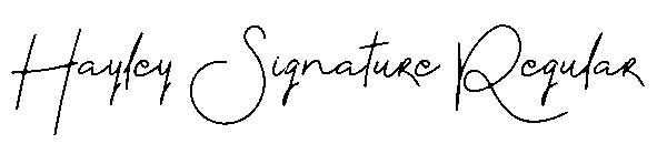 Hayley Signature Regular字体