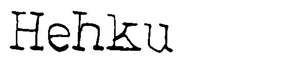 Hehku字体
